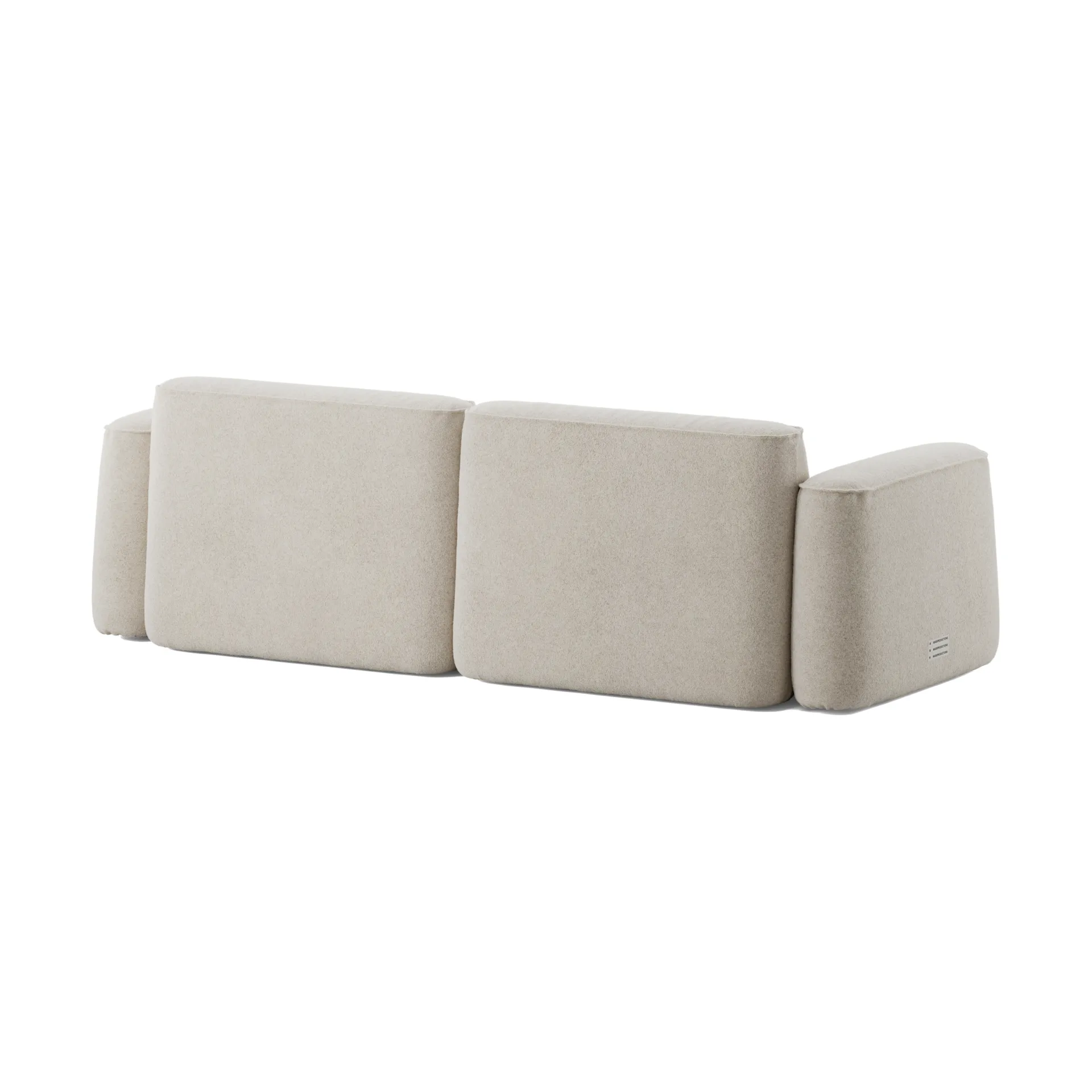Patch 2.5-seater sofa, Spiral 21 Chalk Massproductions