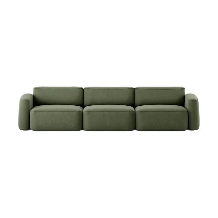 Patch 3-seater sofa - Linara 100 Tarragon - Massproductions