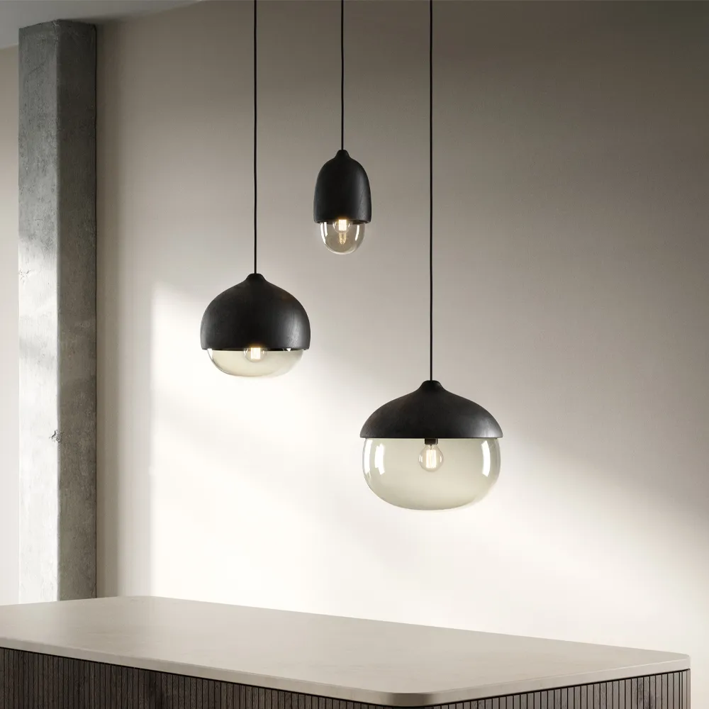 Terho pendant lamp, opal, medium Mater