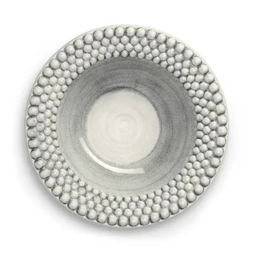 Bubbles soup plate 25 cm - Grey - Mateus