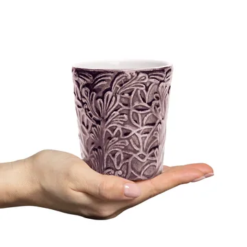 Lace mug 30 cl - Plum - Mateus