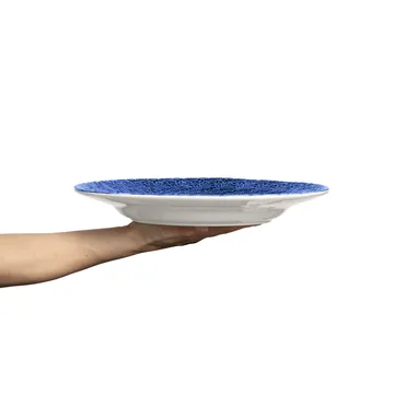 Lace plate 32 cm - Blue - Mateus