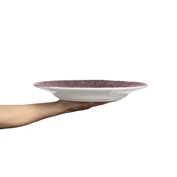 Lace plate 32 cm - Plum - Mateus