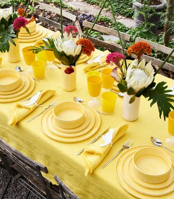 MSY plate 25 cm - Yellow - Mateus