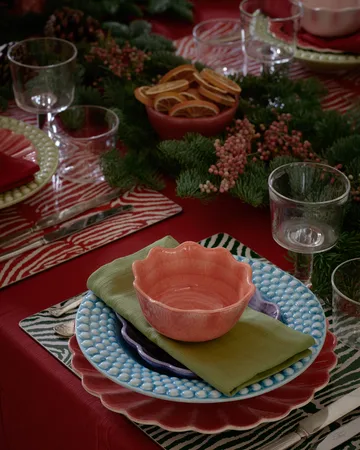 Oyster plate 28 cm - Red - Mateus
