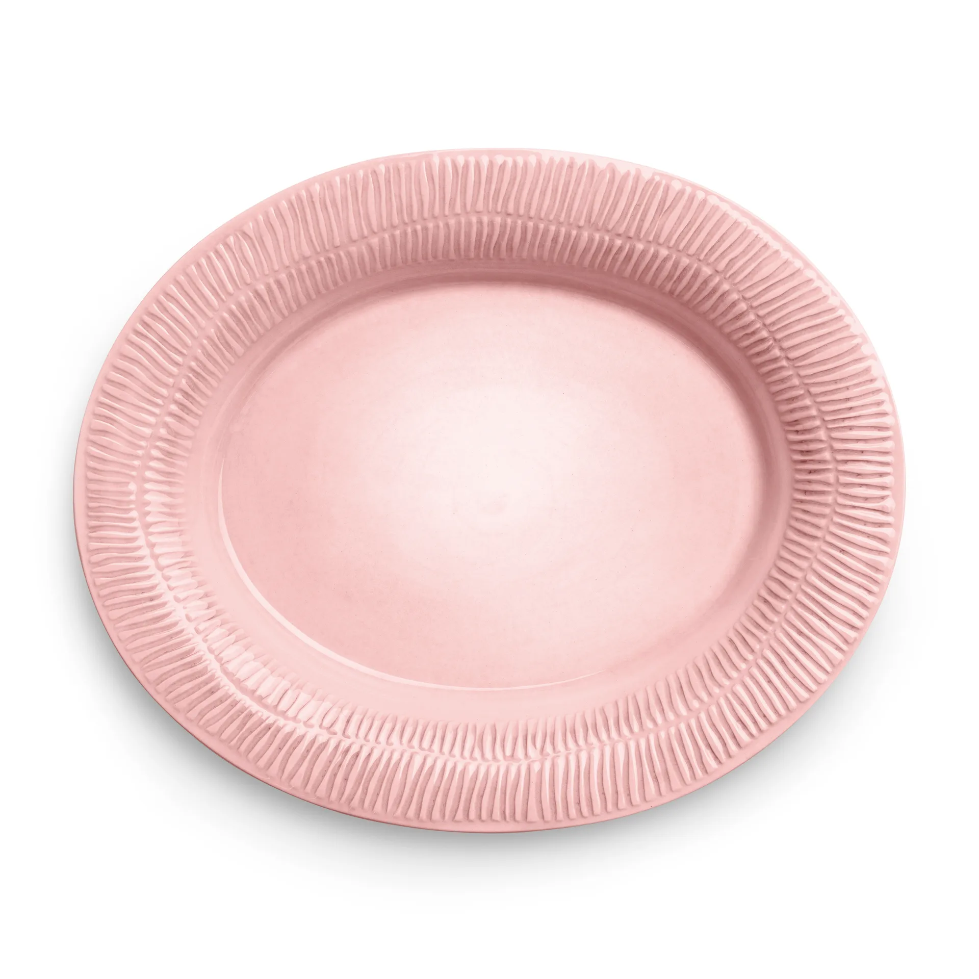 Stripes platter 30x35 cm, light pink Mateus