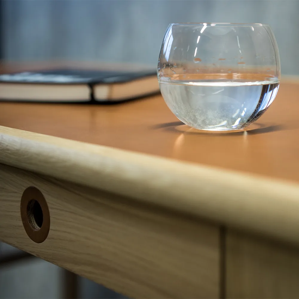 Höllviken desk, light gray Mavis