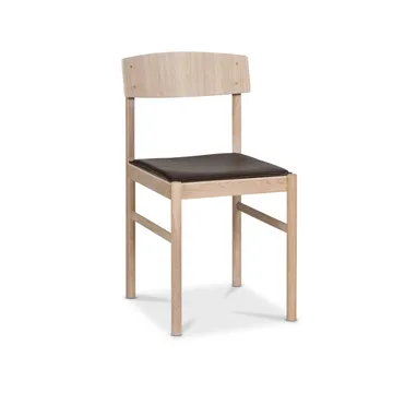 Red chair seat - leather mocca - Mavis
