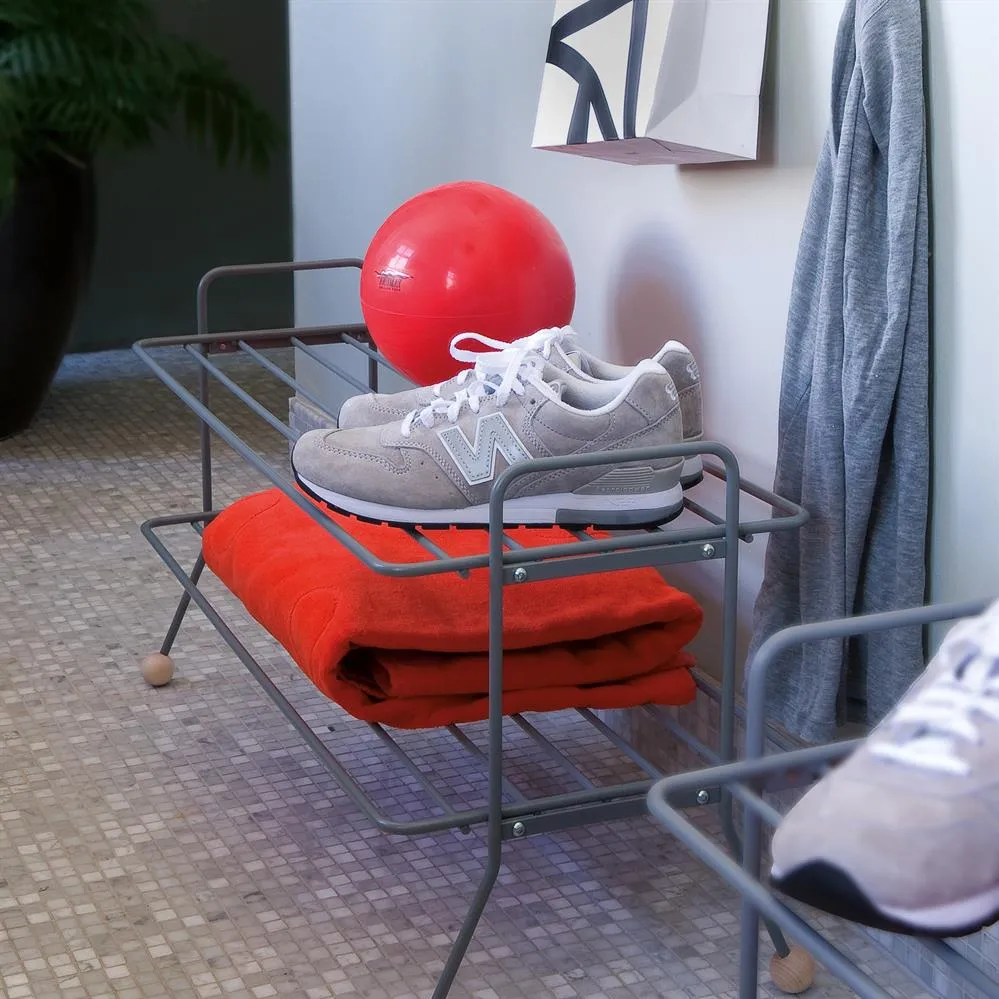 Bill shoe shelf, grey Maze