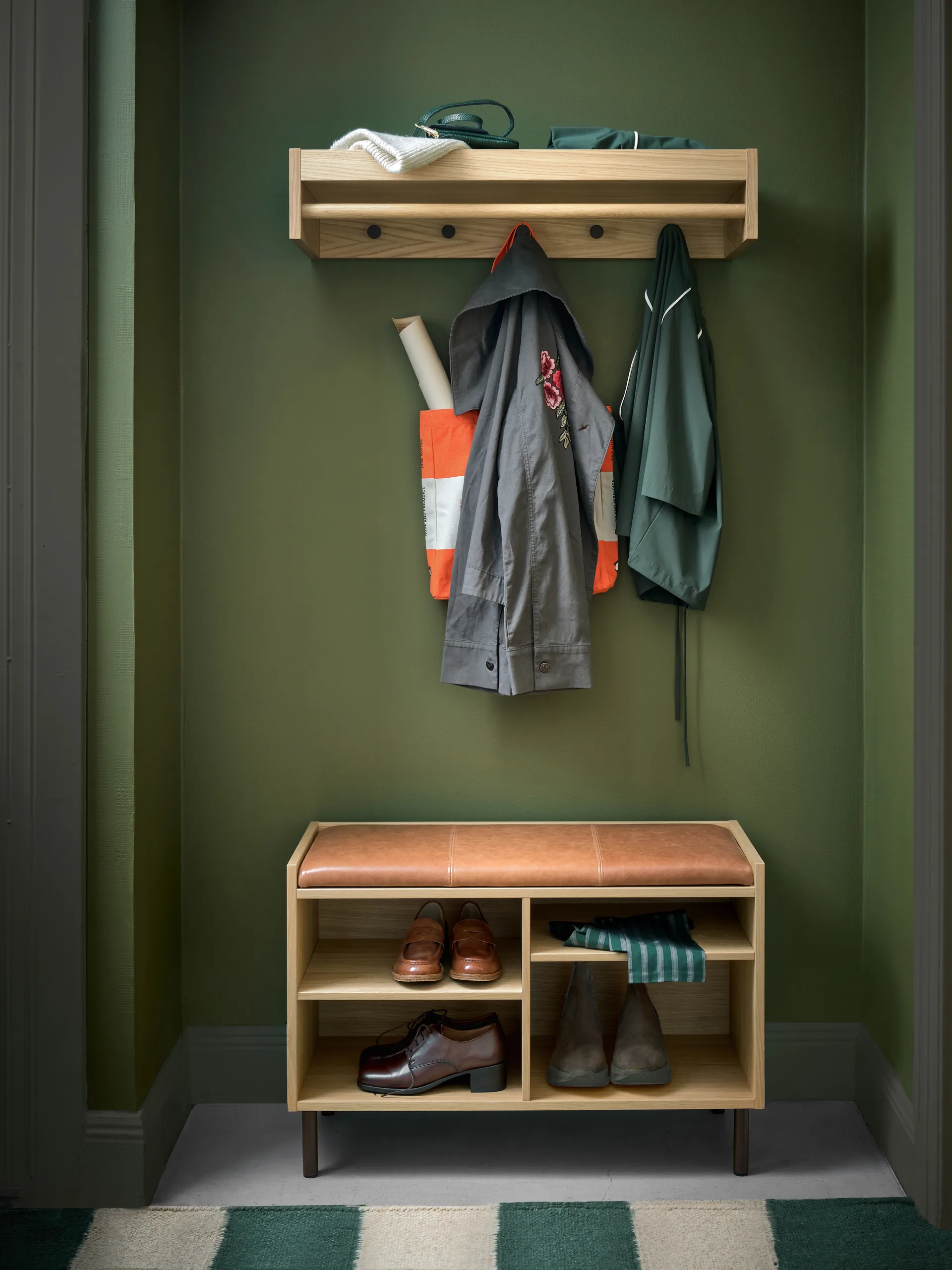 Gentle storage bench, Oak, 78x53x35 cm Maze