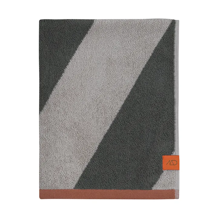 Diagonal towel - Dark olive, 70x133 cm - Mette Ditmer