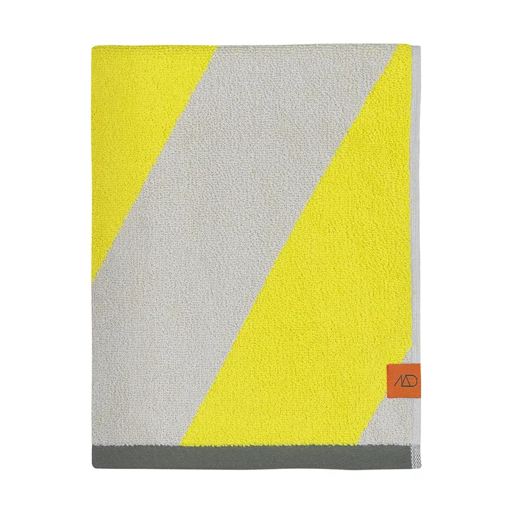 Diagonal towel - Yellow, 70x133 cm. - Mette Ditmer
