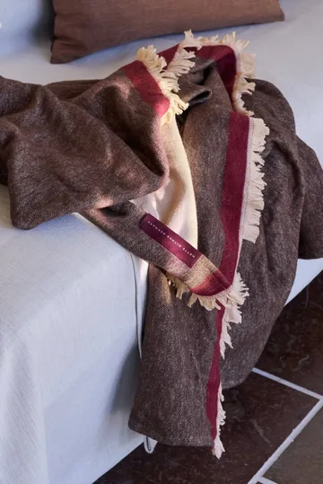 Duet throw - Brown-Beige (brown-beige), 130x175 cm - Mette Ditmer
