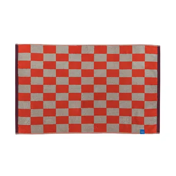 Retro bathroom mat 50x80 cm - Dark orange - Mette Ditmer