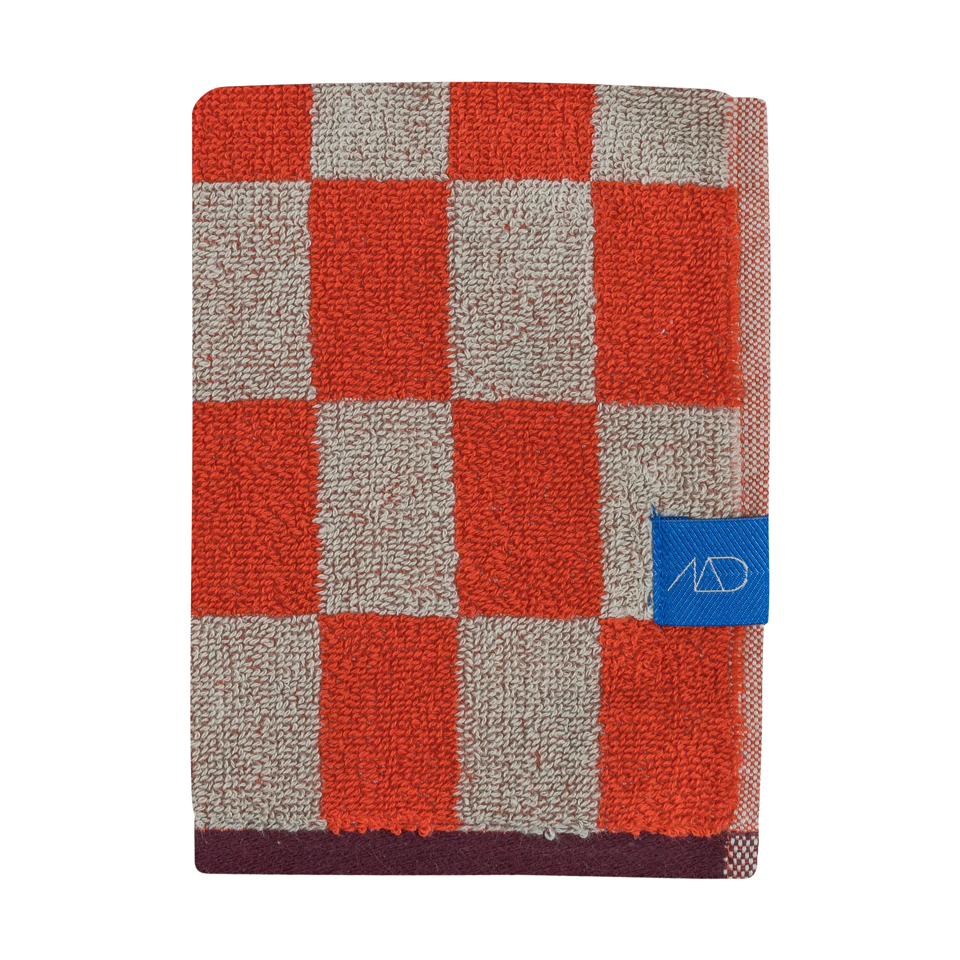 Retro towel, Dark orange, 40x55 cm Mette Ditmer