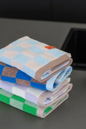Retro towel - Light blue, 40x55 cm, 2-pack - Mette Ditmer