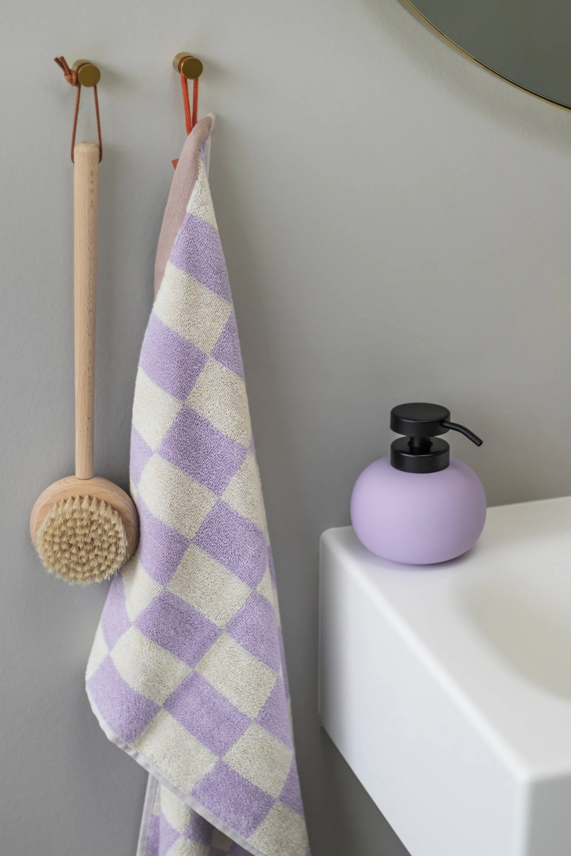 Retro towel, Lilac, 50x90 cm Mette Ditmer