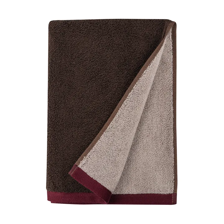 Soft towel 50x90 cm - Brown-sand - Mette Ditmer