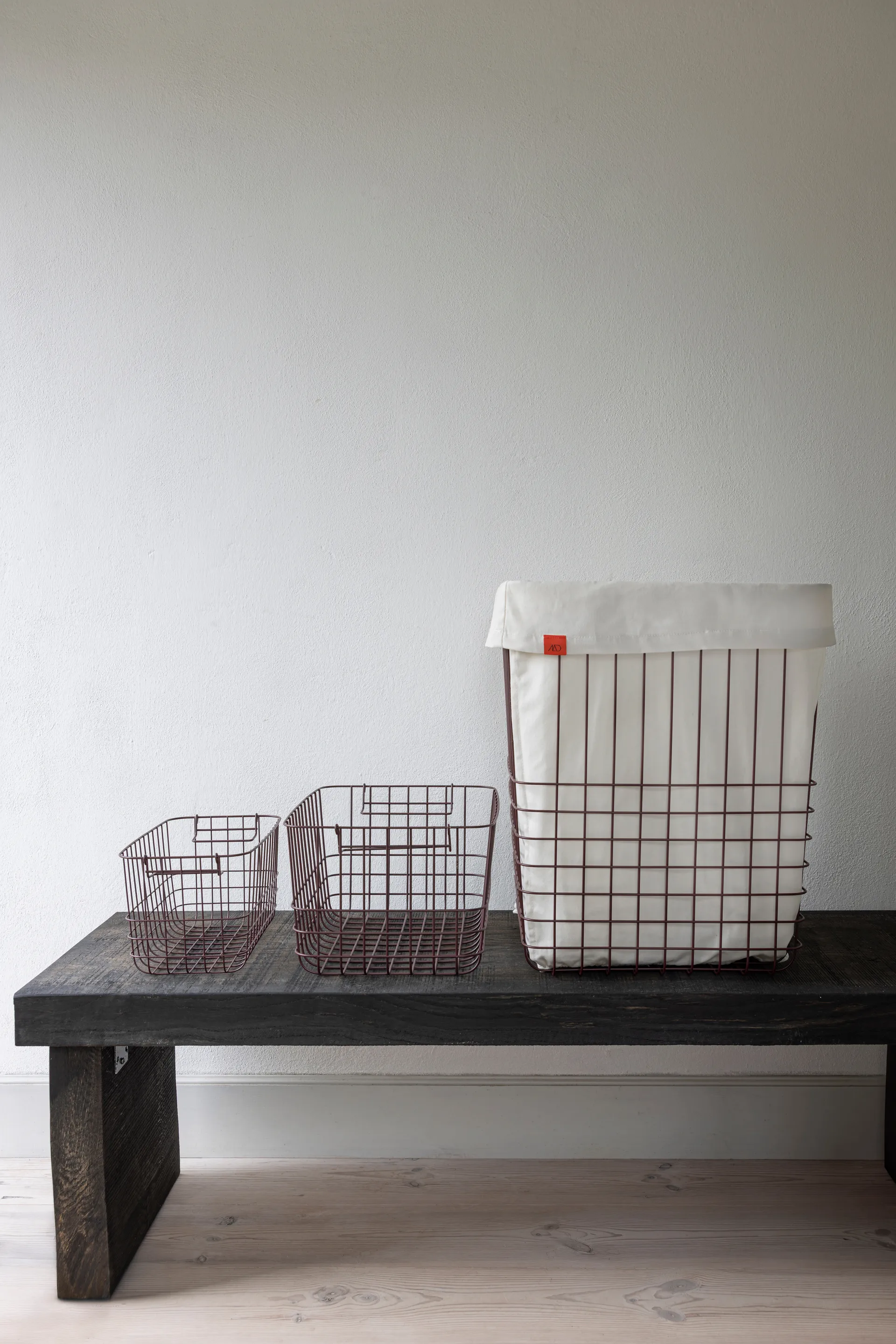 Store-it storage basket with cotton bag large, Wine Mette Ditmer