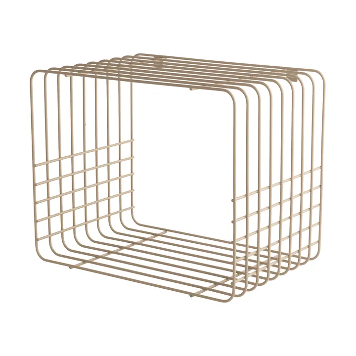 Wire shelf - Short, beige, 26x38x30.5 cm - Mette Ditmer