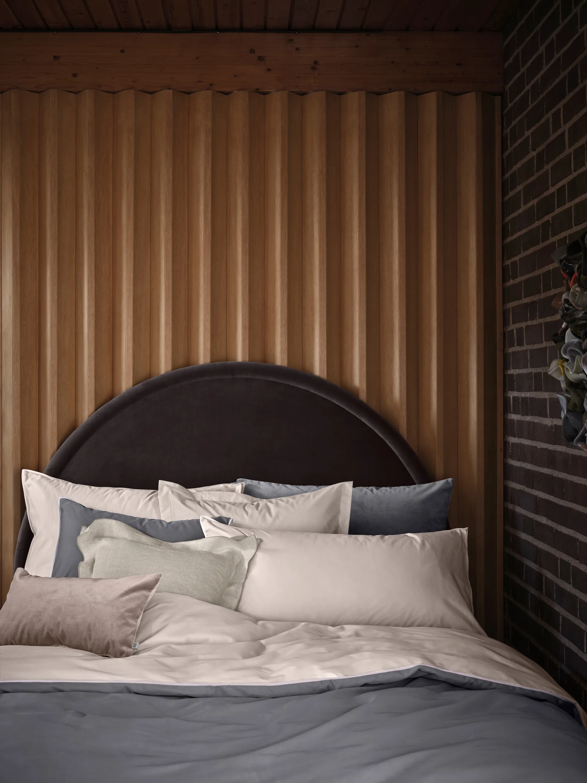 Duetto pillow case, grey, 50x60 cm Mille Notti