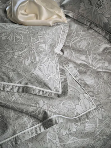 Honeysuckle & Tulip duvet cover - Grey, 150x210 cm - Mille Notti