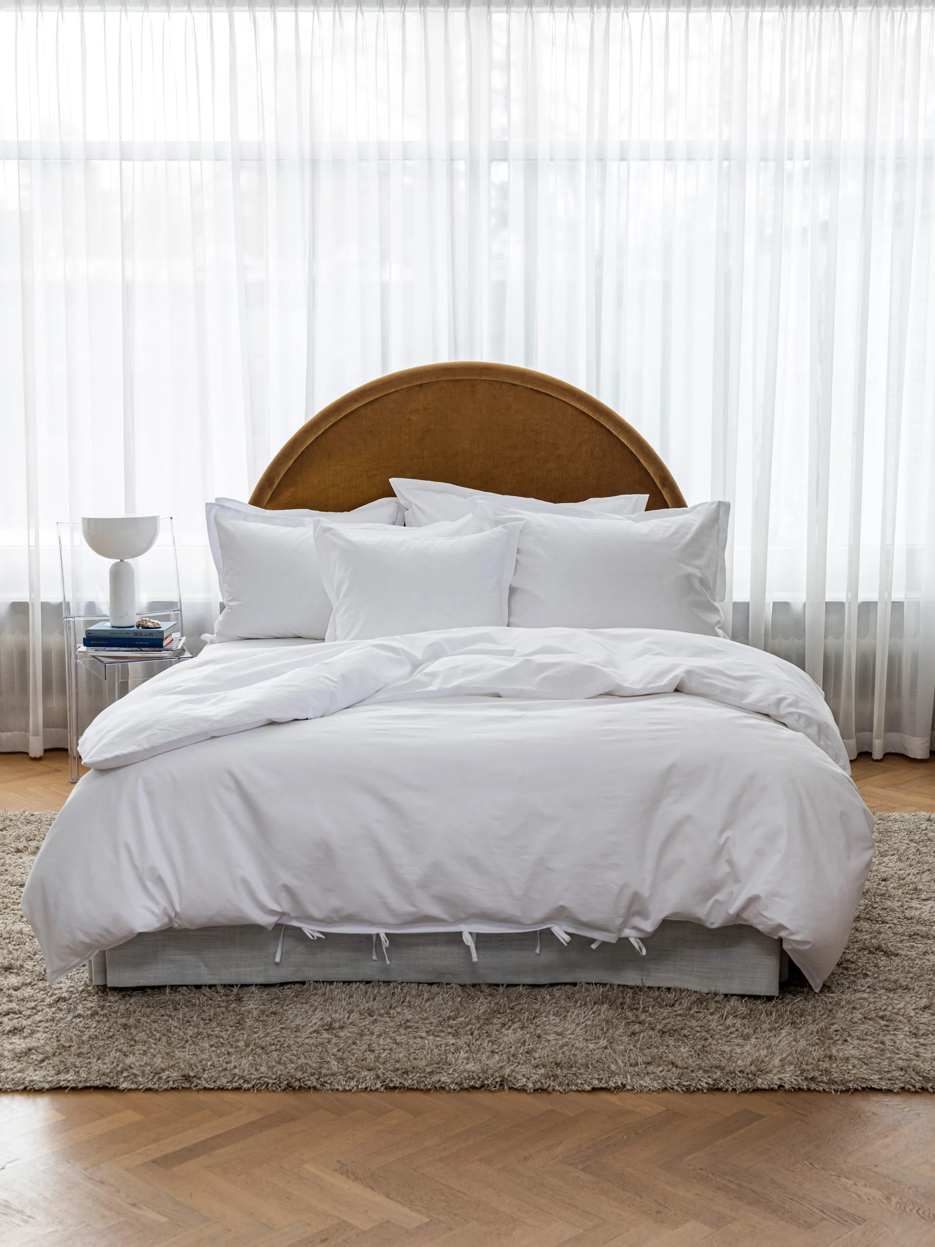 Satina duvet cover EKO, White, 150x210 cm Mille Notti
