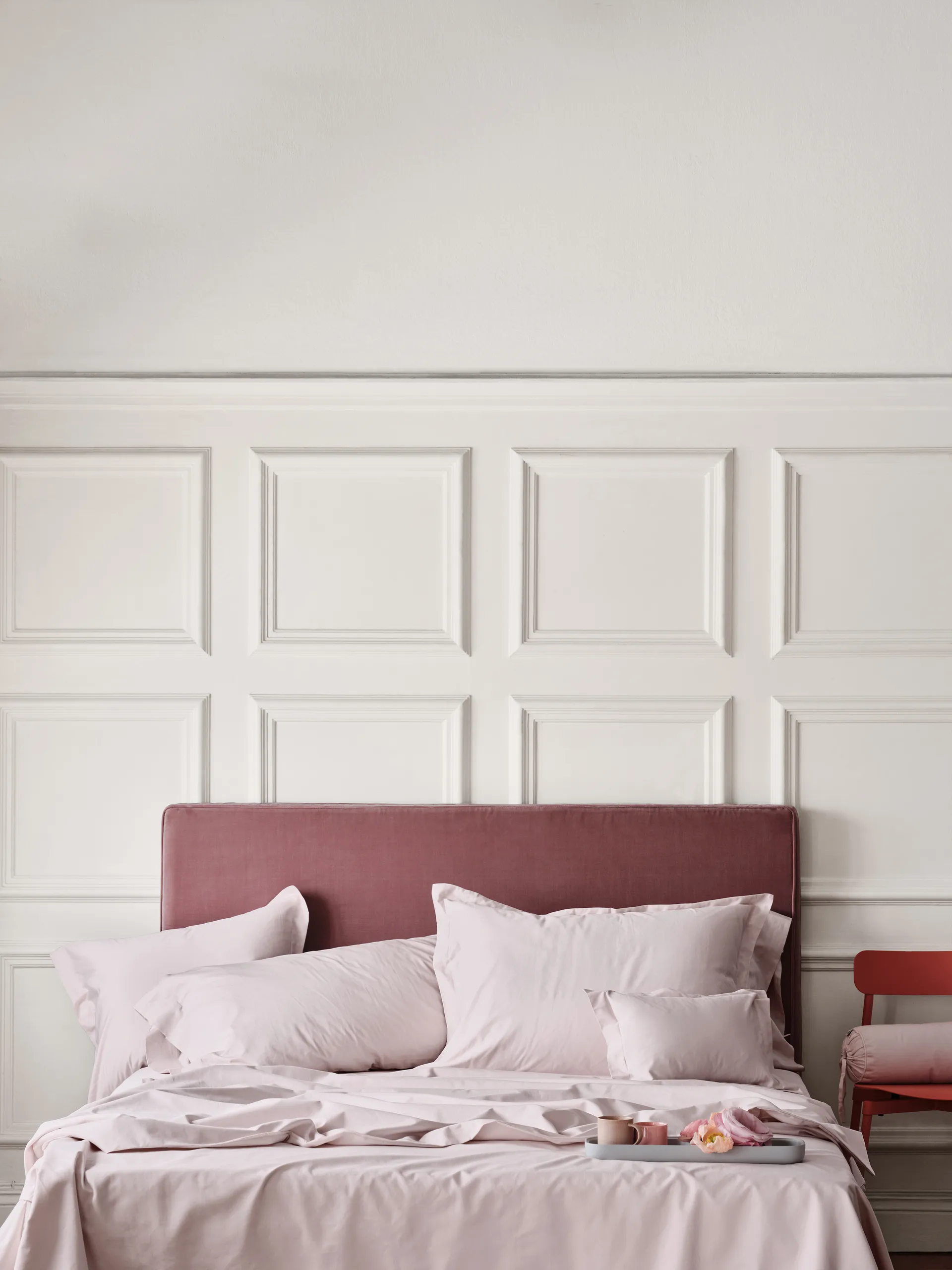 Satina plain pillowcase, Rose, 50x60 cm Mille Notti