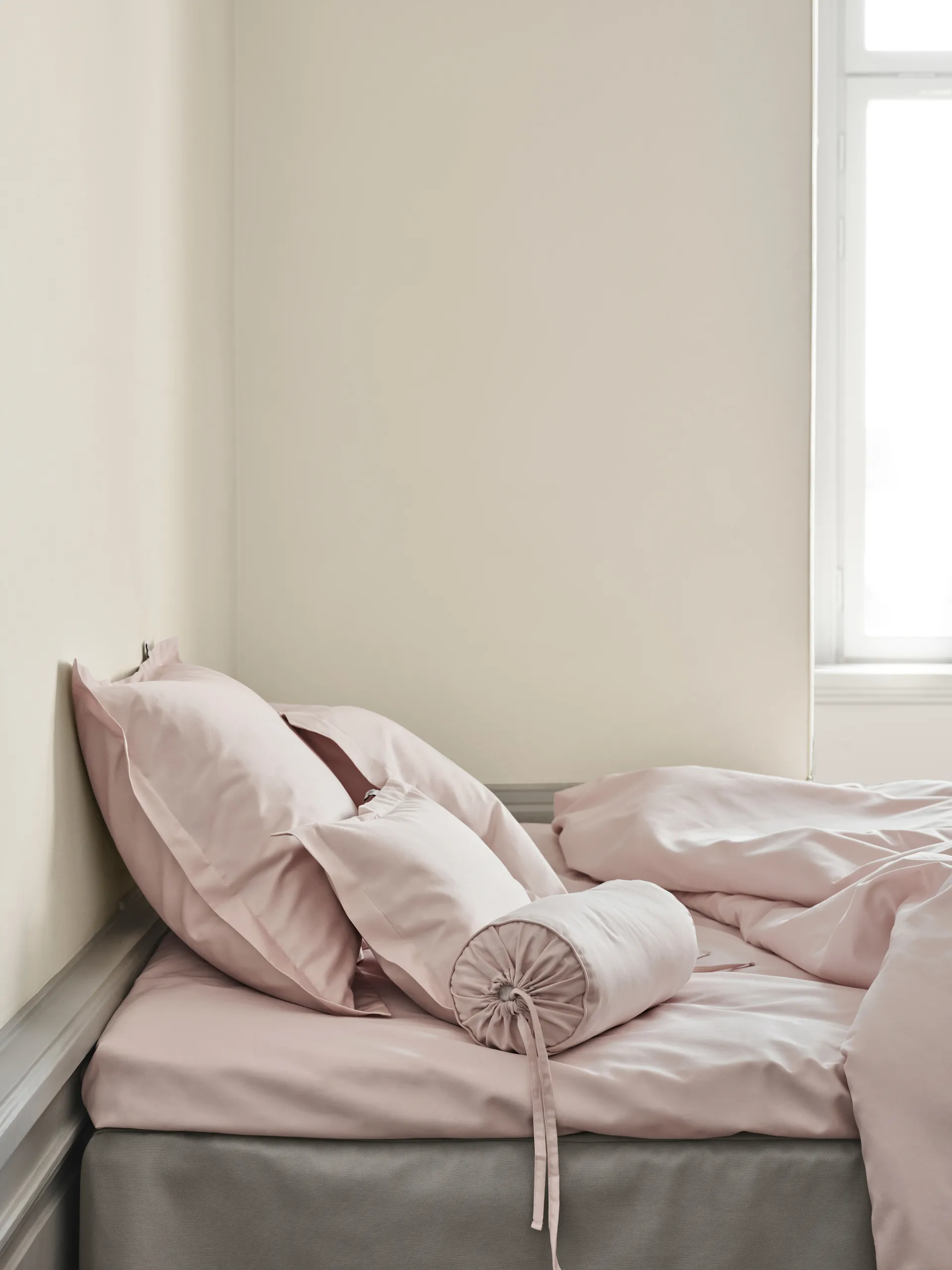 Satina plain pillowcase, Rose, 50x60 cm Mille Notti