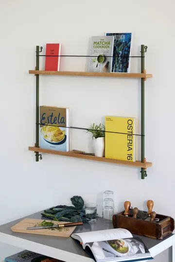 Magazine Shelving magazine rack - Oak-deep blue, 85x115x7 cm, MS.115.1 - MOEBE