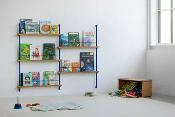 Magazine Shelving magazine rack - Oak-pine green, 85x180x7 cm, MS.180.1 - MOEBE