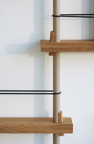 Moebe magazine rack - Oak-grey - MOEBE