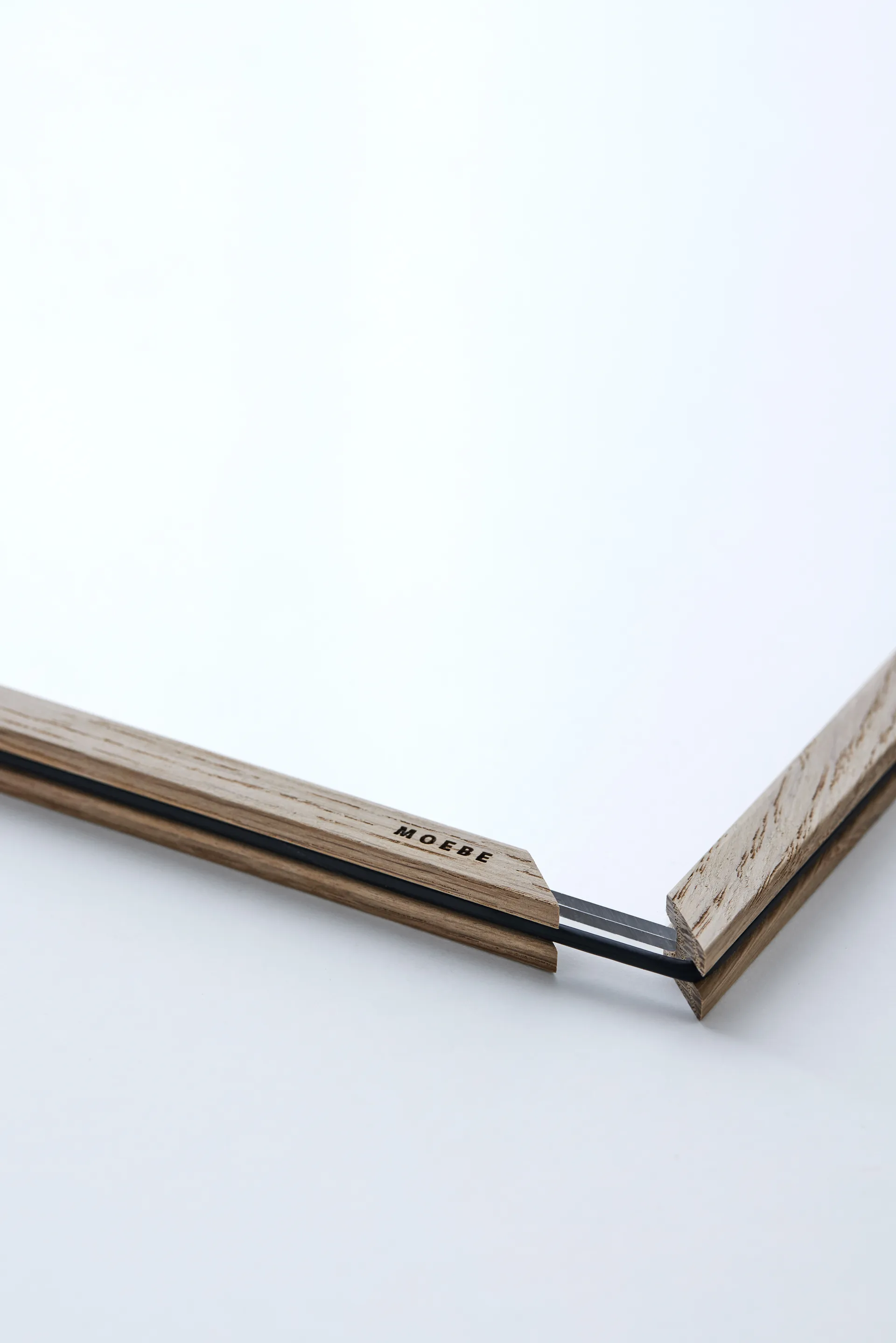 Moebe oak frame 50x70 cm, Transparent. Wood. Black MOEBE