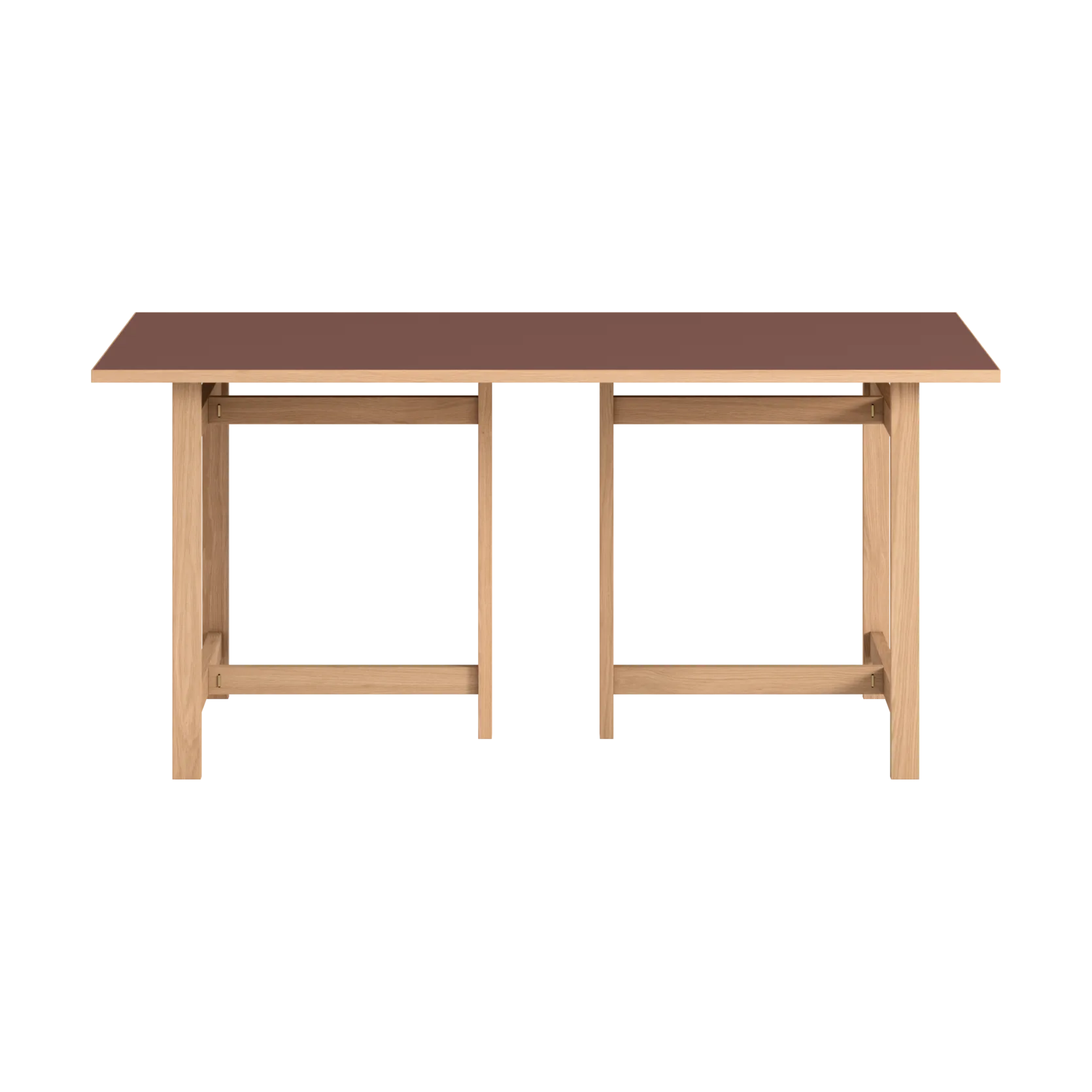 Moebe Rectangular dining table, Burgundy, 160x90 cm MOEBE