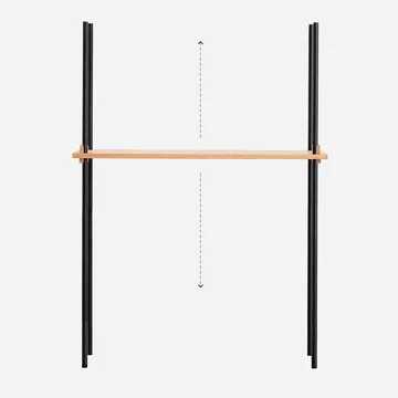 Moebe shelving set 85 cm - Oak - MOEBE