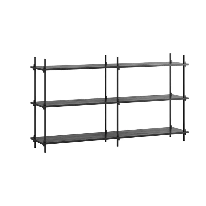 Moebe shelving system s.85.2.B - Black - MOEBE