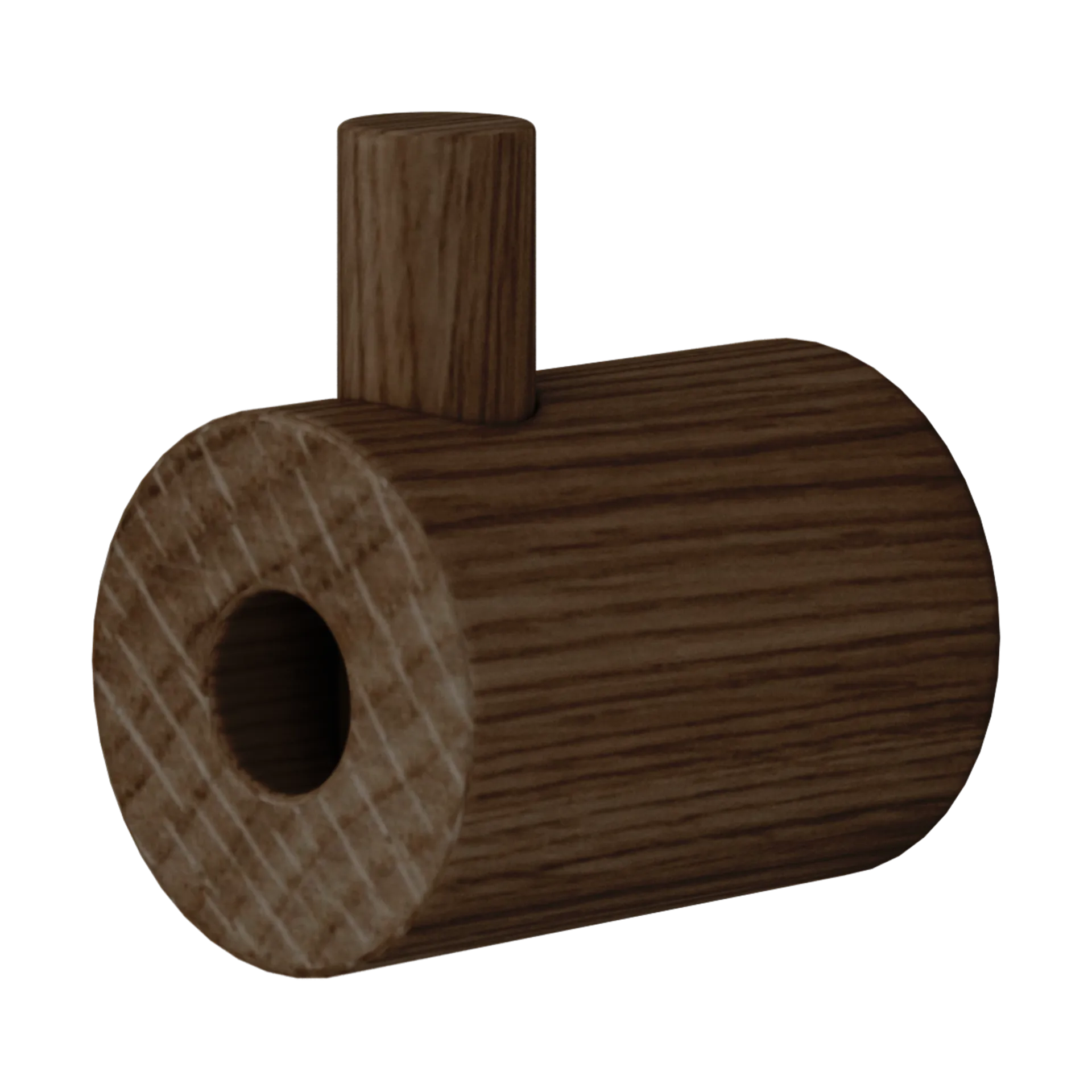 Moebe wooden wall hook, Smoked oak MOEBE