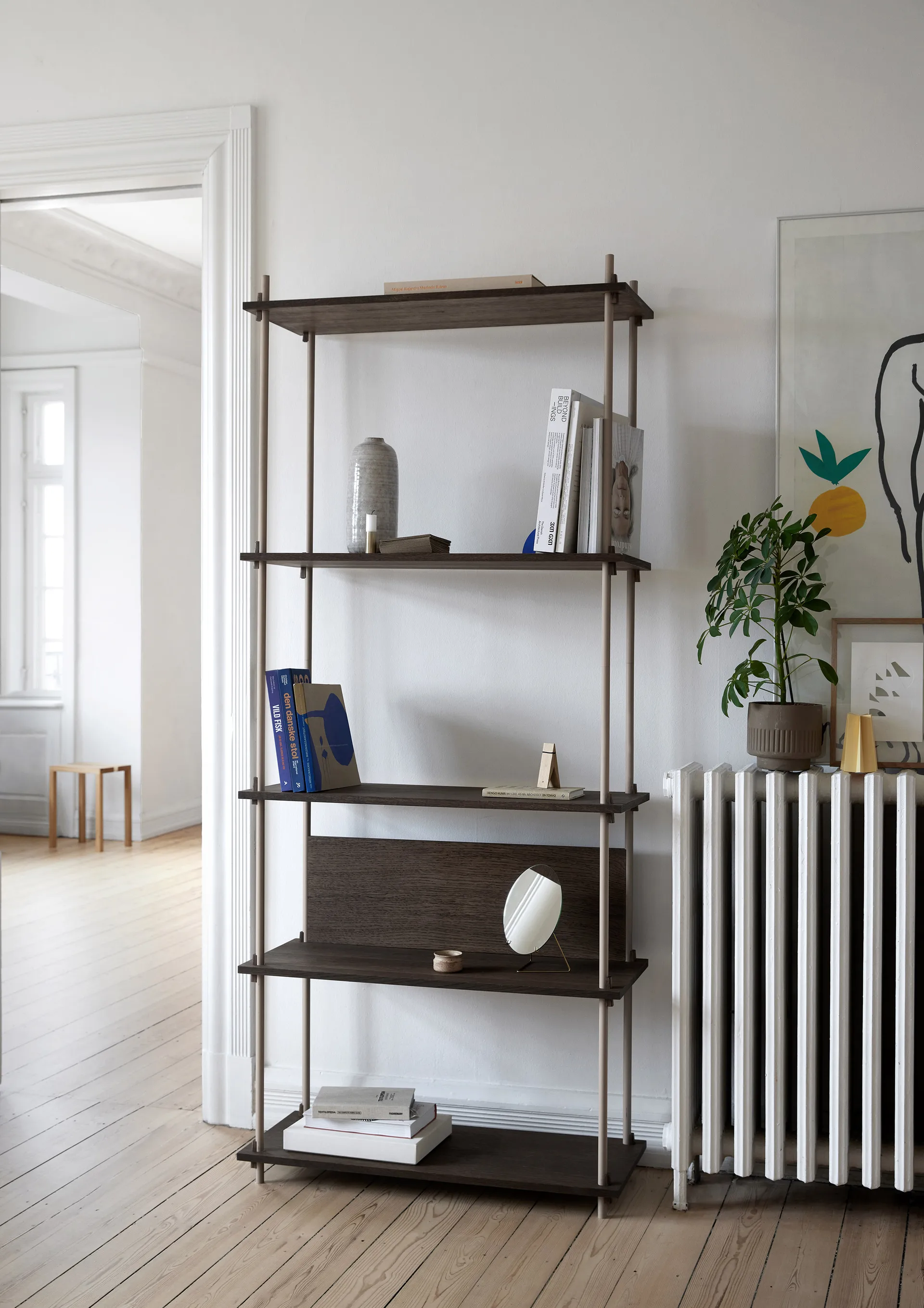 Shelving System classic shelf, Black, 86x115x35 cm, S.115.1.A MOEBE
