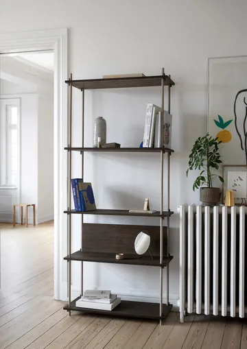 Shelving System classic shelf - Black, 86x115x35 cm, S.115.1.A - MOEBE