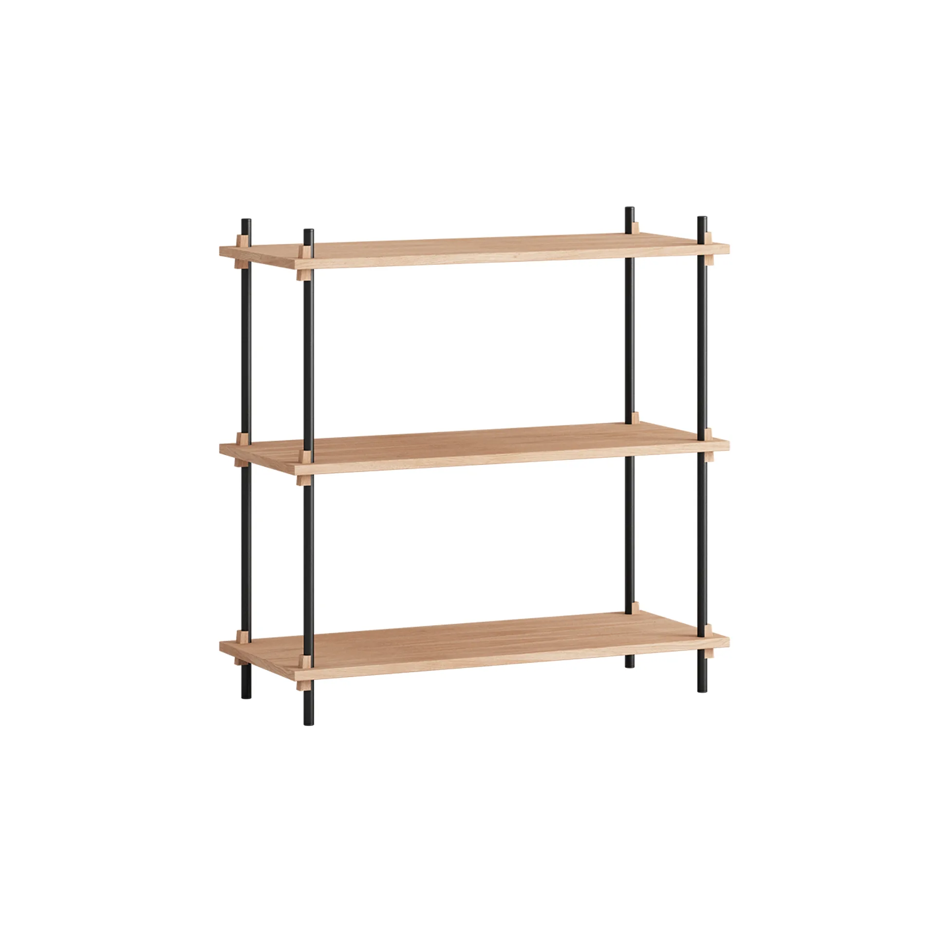 Shelving System classic shelf, Oak-black, 86x85x35 cm, S.85.1.A MOEBE