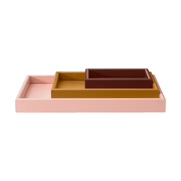 Arrange tray set 3 parts - Masala-amber-ruby - Montana
