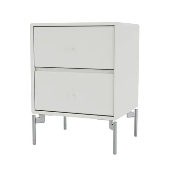 Drift bedside table - Nordic 09, chrome legs cm - Montana