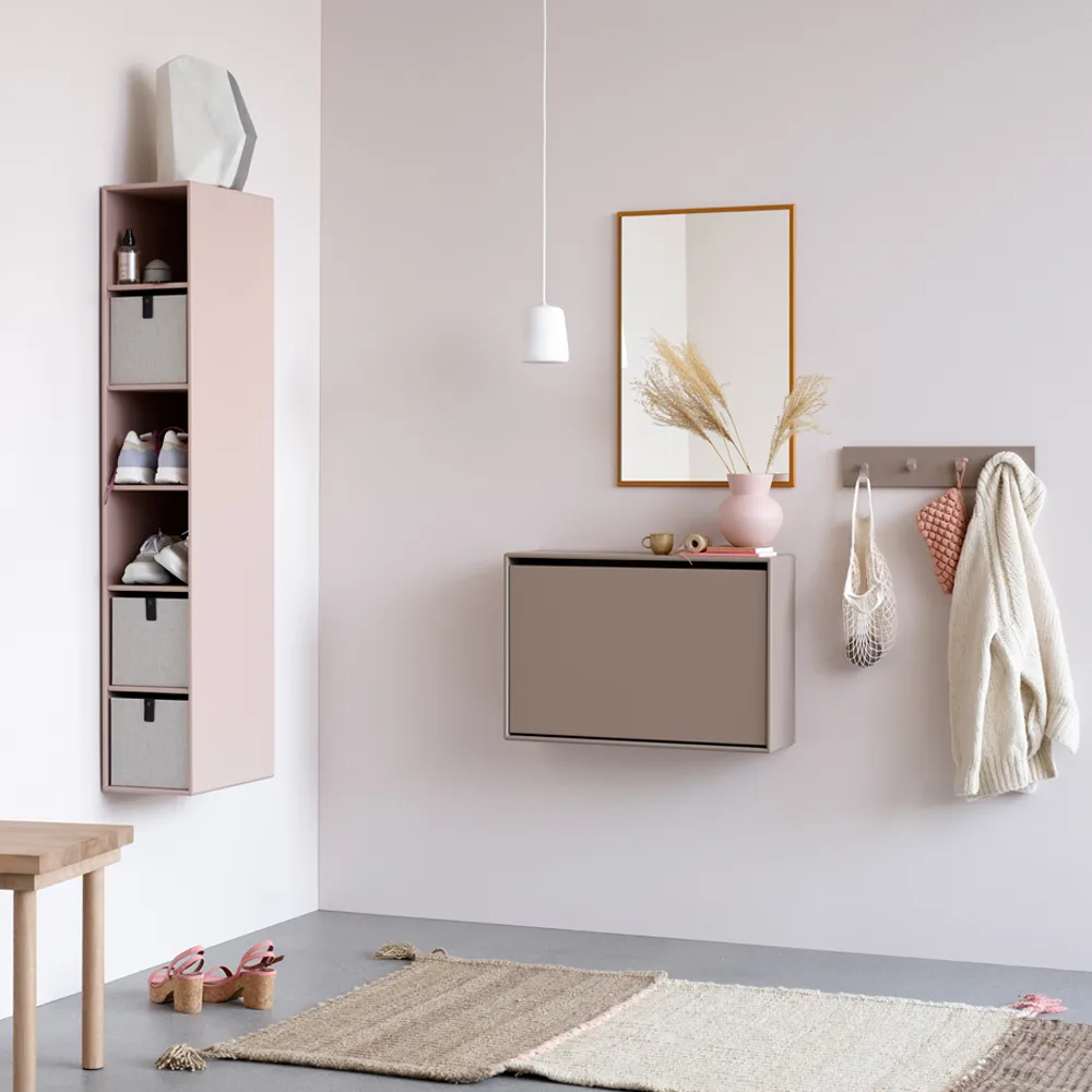HIDE shoe cabinet, Beetroot 165 Montana