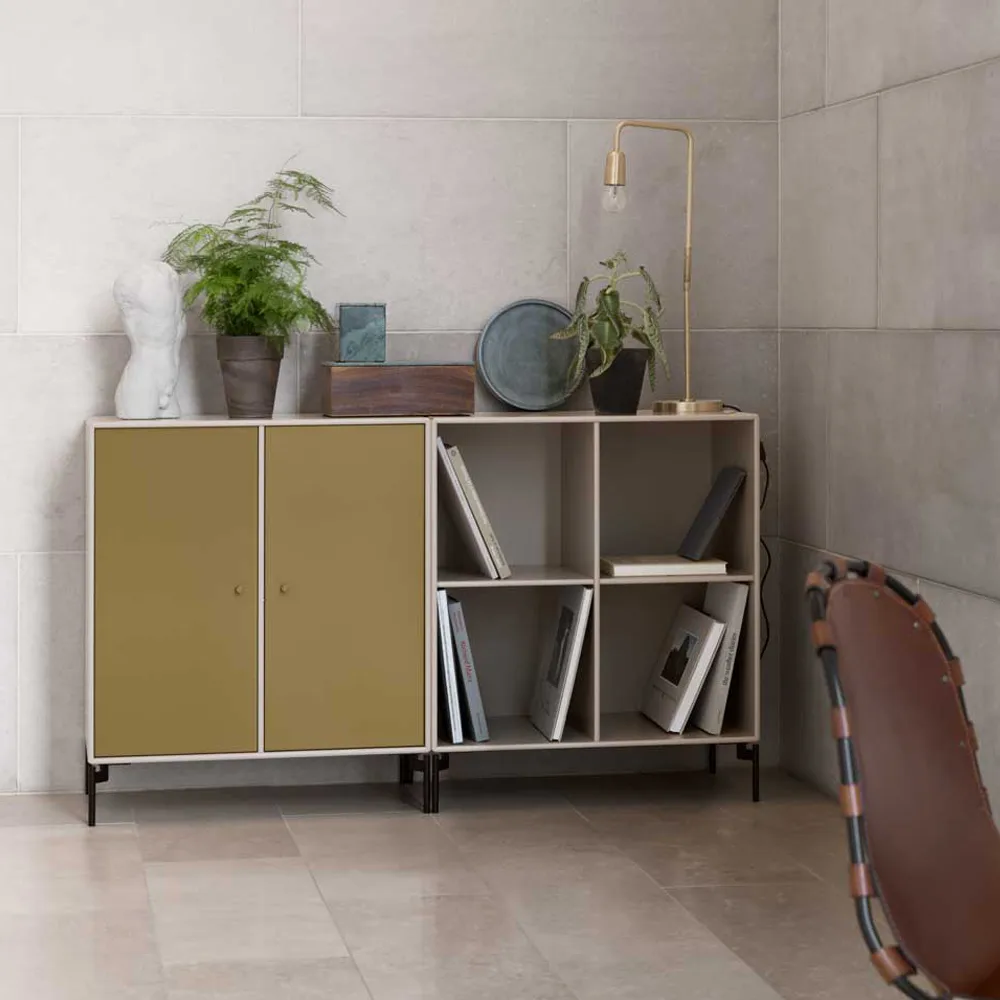 Pair side table, Fennel 144, chrome legs Montana