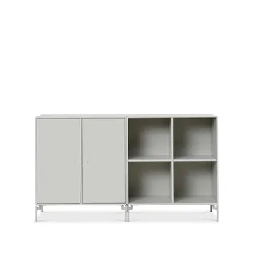 Pair side table - Nordic 09, chrome legs - Montana