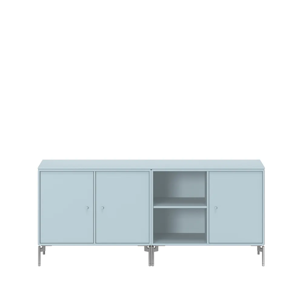 Save side table, Flint 148, chrome legs Montana