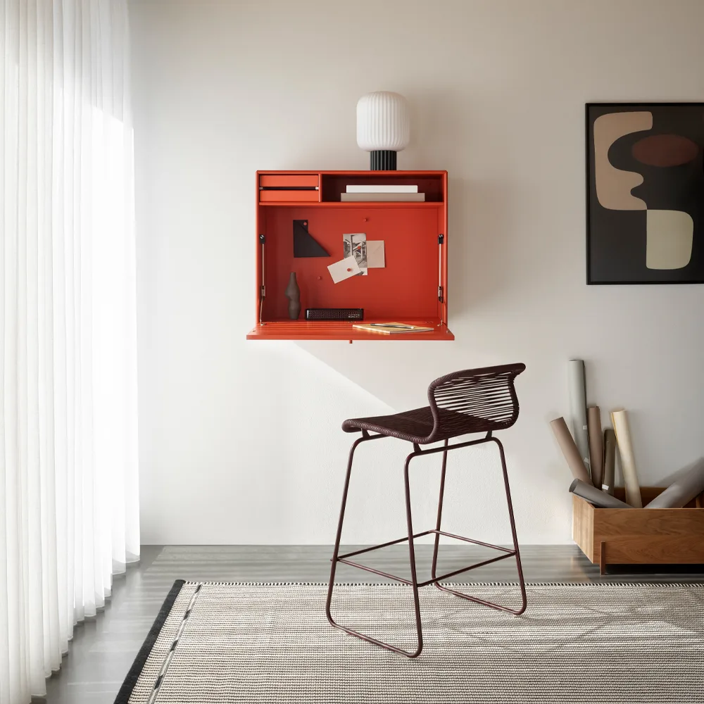 STUDIO desk, wall hung, Oat 158 Montana