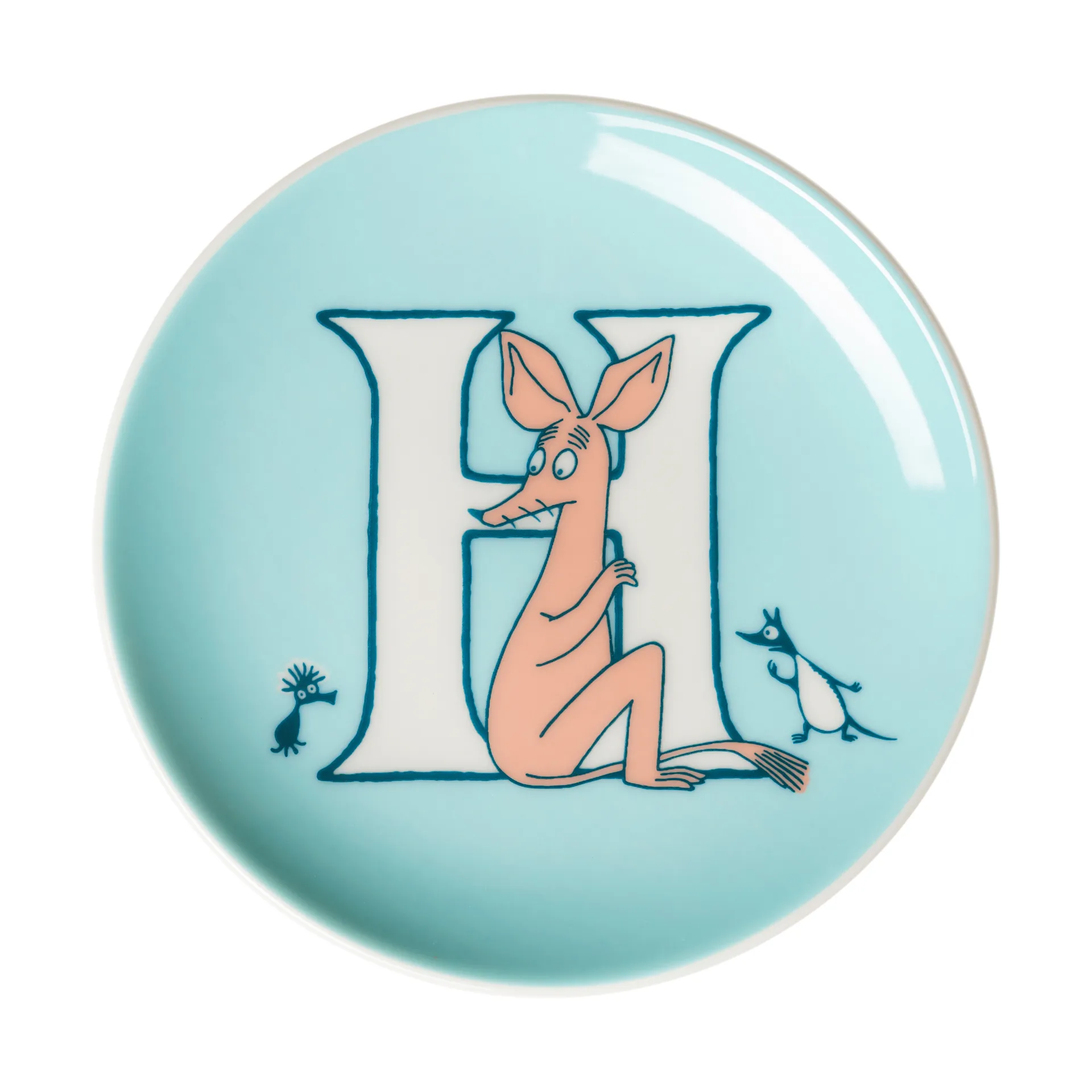 ABC Moomin mini plate, H, 10.5 cm Moomin Arabia