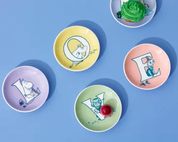 ABC Moomin mini plate - L, 10.5 cm - Moomin Arabia