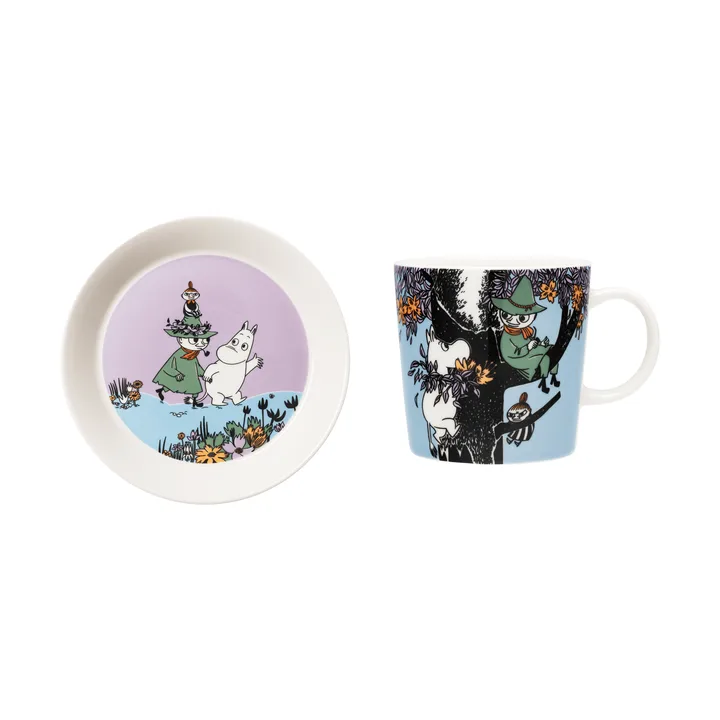 Friends forever Moomin mug & plate - 2 parts - Moomin Arabia